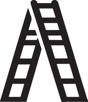 Stylish Ladder Silhouette Illustration for Web Use vector