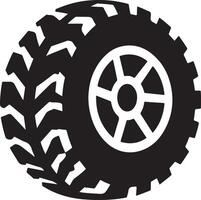 Unique Tire Symbol for Graphic Projects vector