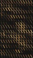 Stylish shiny golden metallic pattern vertical background animation. Elegant textured mesh surface effect. video