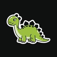 cartoon dinosaurs icon vector