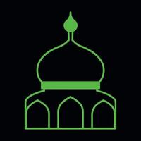 Mosque Architecture Illustration Art vector