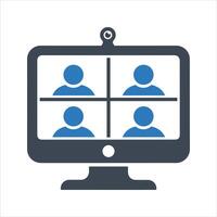 call icon. Working from home icon vector