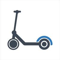Kick scooter icon vector