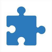 Puzzle icon. and glyph vector