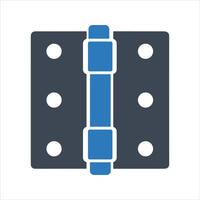 Door hinge icon vector