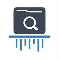 Browser cleaner icon. Delete search history icon vector