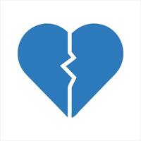 Broken heart icon. Love icon vector