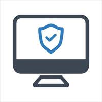 Network security icon. Data protection icon. Security shield icon vector