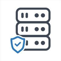 Network security icon. Data protection icon vector