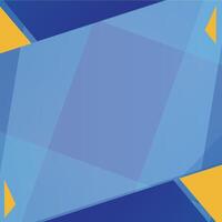 A blue and yellow background with triangles vector