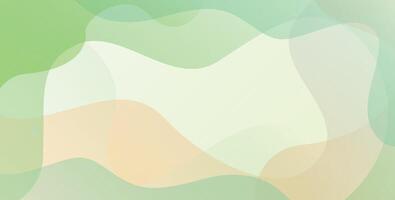 Abstract background with green and orange colors vector