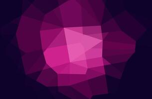 Abstract geometric background with a dark background and a pink, purple, and magenta center. vector
