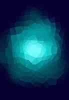Abstract teal and blue low poly background. vector