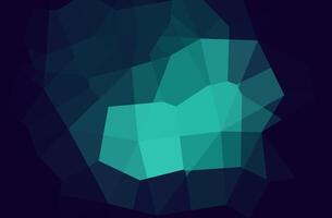 Abstract polygonal background with teal and blue color scheme. vector