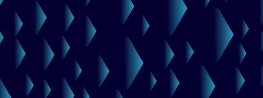 Abstract blue gradient arrows pattern on dark blue background. vector