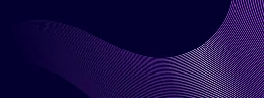 Abstract dark purple lines wave background. vector