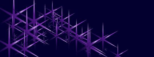 Abstract background with purple geometric shapes on a dark blue background. vector