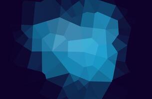 Abstract blue and black geometric polygon pattern. vector