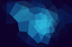 Abstract geometric background with blue and black color polygons. vector