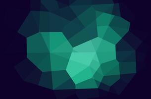 Abstract geometric background with teal and dark blue polygons. vector