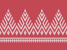 Triangle shevron textured border seamless pattern on old rose colored background for textile prints, fabric textures, pillowcases, wallpaper, and other prints vector
