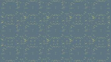 Small yellow abstract star or sparks shapes on muted green background. Balanced and visually pleasing design. Striking contrast of yellow on gray. Textured, detailed pixelated effect. Energetic cosmic vector