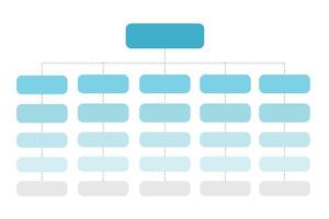 Organization chart business diagram design, illustration. vector
