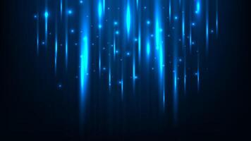 Futuristic digital technology ultra speed lines with blue light background. vector