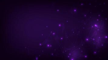 Digits abstract background with connected line and dots. Graphic polygonal background. vector