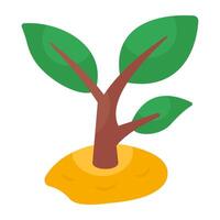 design of growing plant vector