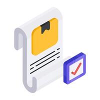 Perfect design icon of logistic list vector