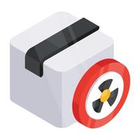Perfect design icon of dangerous parcel vector