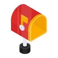 Modern design icon of letterbox vector