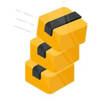An editable design icon of fast delivery vector