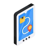 Modern design icon of parcel tracking vector