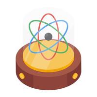 Modern design icon of atom vector