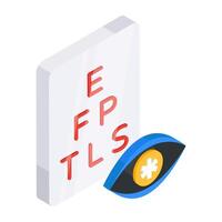 Modern design icon of eye test vector