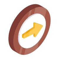 Modern style icon of forward arrow vector