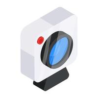 A modern technology icon of webcam vector
