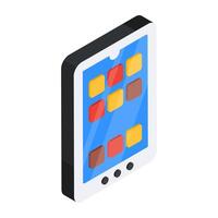 A flat design, icon of mobile game vector