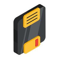 Trendy design of floppy disk vector