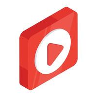 Unique design icon of play vector