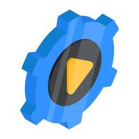Modern design icon of setting vector