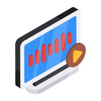 Unique design icon of online vector