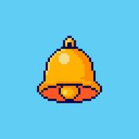 Pixel art Bell game asset design vector