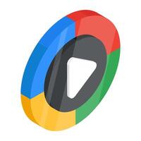 Modern design icon of analytics vector