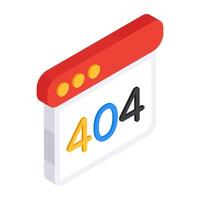 A creative design of error 404 vector