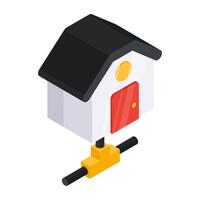 A unique design icon of smart home vector