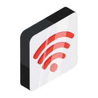 Modern design icon of wifi signals vector