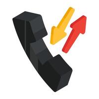 Receivers with two way arrows, concept of call diversion vector
